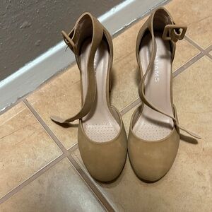 Adams Women's Brown Ankle Strap Heels